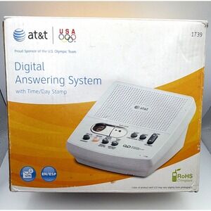 AT&T 1739 Digital Answering System Machine Time Day Stamp Open Box Unused